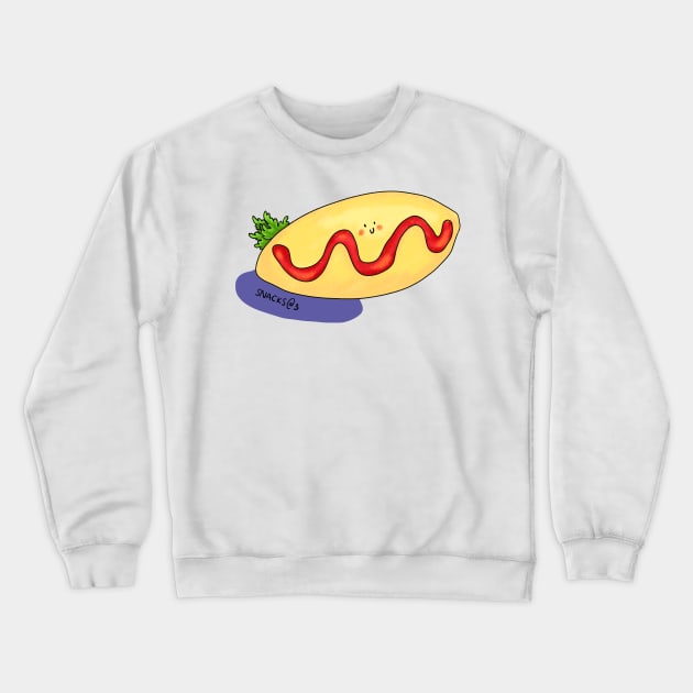 Happy Omurice with ketchup Crewneck Sweatshirt by Snacks At 3